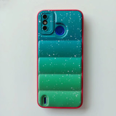 New design down jacket Color painting back cover for infinix hot 10 play hot10t hot10i phone case
