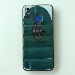 Factory design down jacket TPU back cover suitable for tecno pop6 go spark8c spark8t phone case