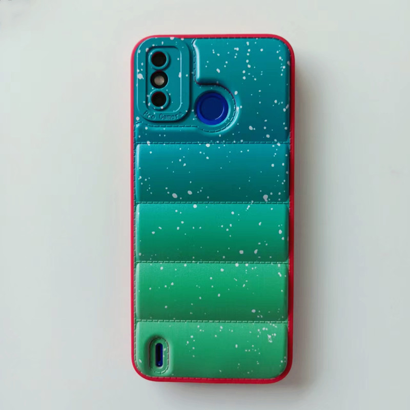 Hot selling down jacket Color painting back cover for itel P17 P17PRO A48 A56 A13 phone case