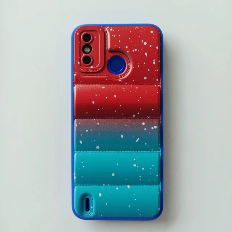 Hot selling down jacket Color painting back cover for itel P17 P17PRO A48 A56 A13 phone case