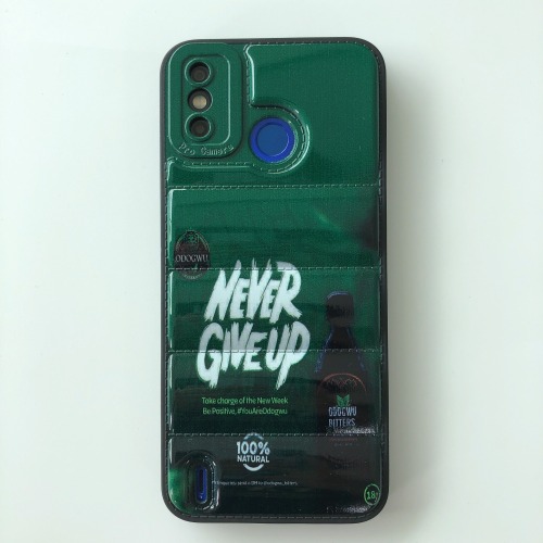 Factory design down jacket TPU back cover suitable for tecno pop6 go spark8c spark8t phone case
