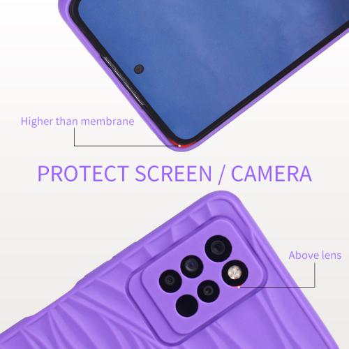 Factory Embossed design Ripple Silicone case Suitable TECNO pova3 Phone Case