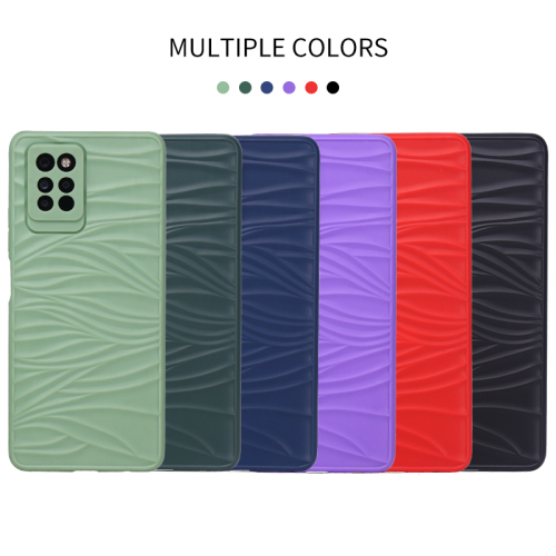 Factory Embossed design Ripple Silicone case Suitable TECNO pova3 Phone Case