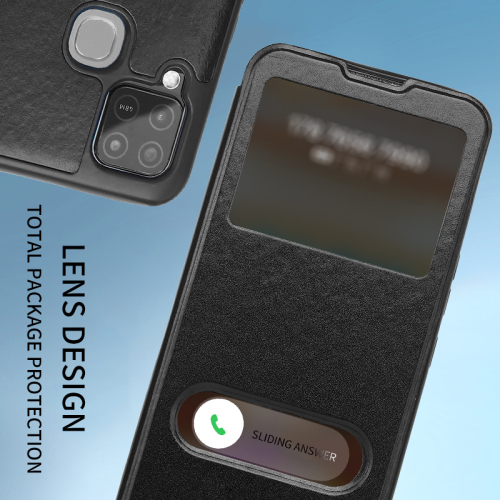 Manufacture flip cover Luxury materials TPU+PU avliable TECNO POVA3 phone case