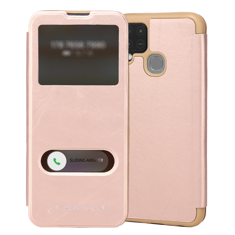 Manufacture flip cover Luxury materials TPU+PU avliable TECNO POVA3 phone case