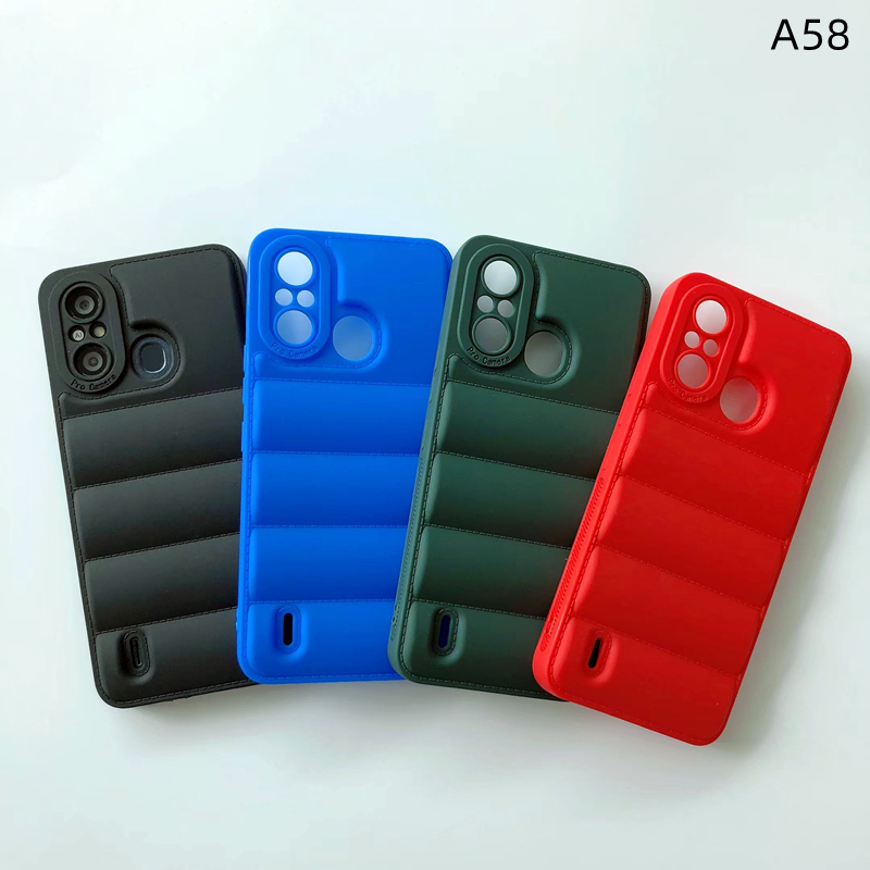 Hot selling high quality shockproof Down jacket back cover for TECNO SPARK9T phone case