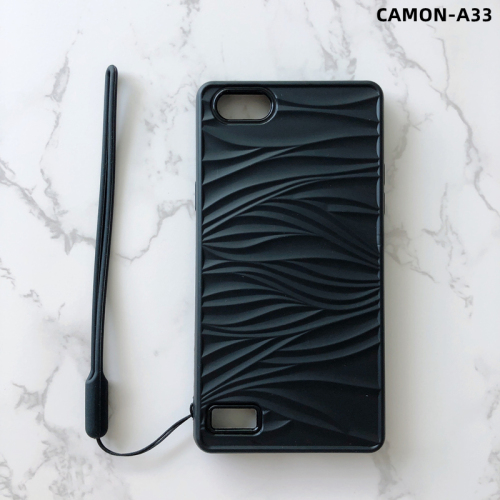 New design shockproof ripple silicone case for tecno camon a33 back cover