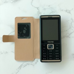 New arrival full protection Small size leather case for TECNO T528 flip cover