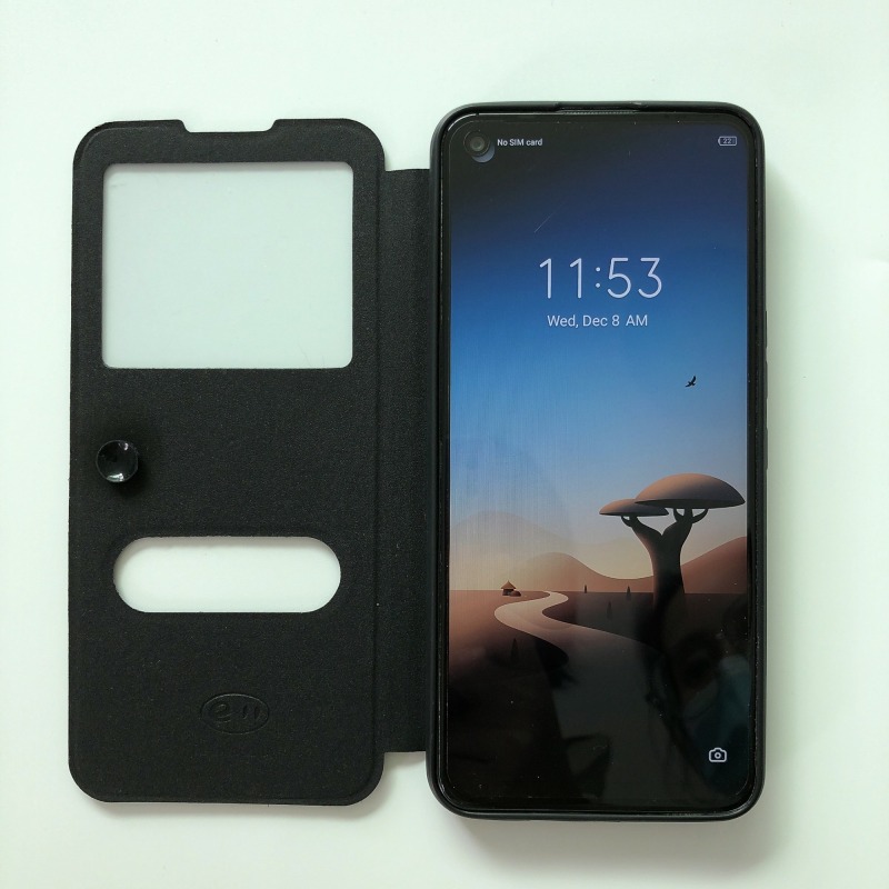 Factory wholesale double window flip cover for note12 g96/x670 phone case