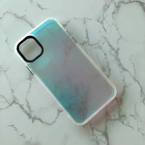 Transparent phone case cover with Laser carbon fiber backplane phone case with aurora rainbow laser glitter paper for iphone xr xs xs max