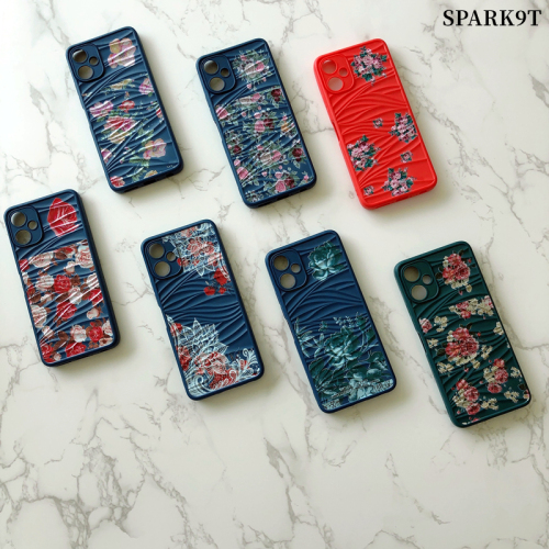 New Africa design Ripple silicone cover with Straps strong shockproof colorful soft TPU candy rope phone case for tecno pop2 pop2f
