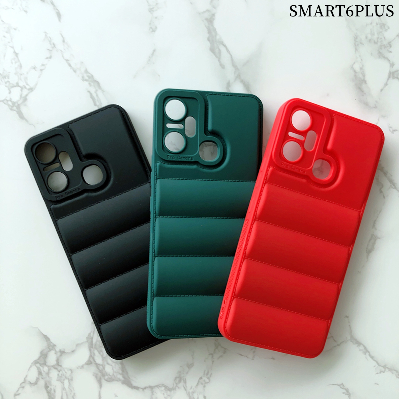 Fashion Winter Down Jacket Silicone Soft TPU Puffer Custom Phone Case Cover for infinix smart6 plus