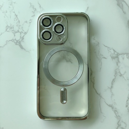 New style electroplating Magnetic suction Soft TPU+PC mobile phone case anti fall back cover for iPhone 1eries4 s