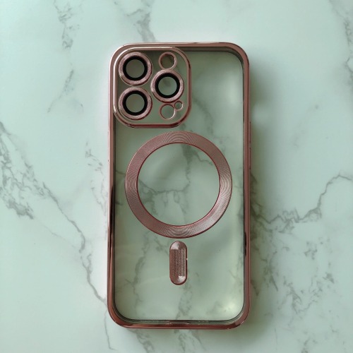 New style electroplating Magnetic suction Soft TPU+PC mobile phone case anti fall back cover for iPhone 1eries4 s