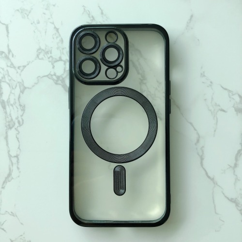 Electroplating magnetic suction shell mobile phone case for iPhone 12 pro max