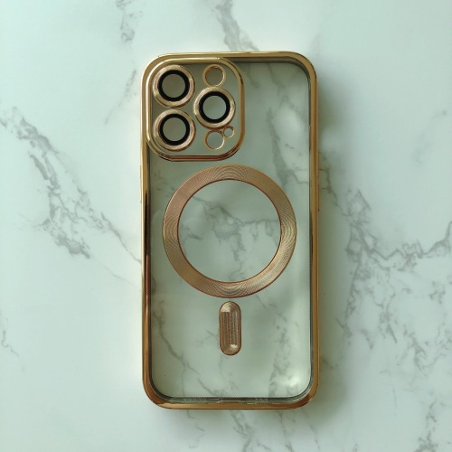 Electroplating magnetic suction shell mobile phone case for iPhone 12 pro max