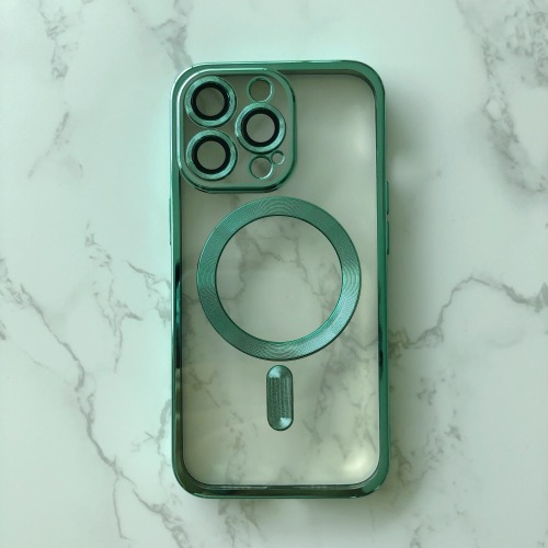 New style electroplating Magnetic suction Soft TPU+PC mobile phone case anti fall back cover for iPhone 1eries4 s