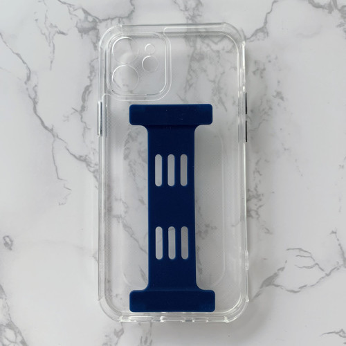 Best selling transparent TPU phone case Fully protected wrist strap transparent iphone 12 12 pro