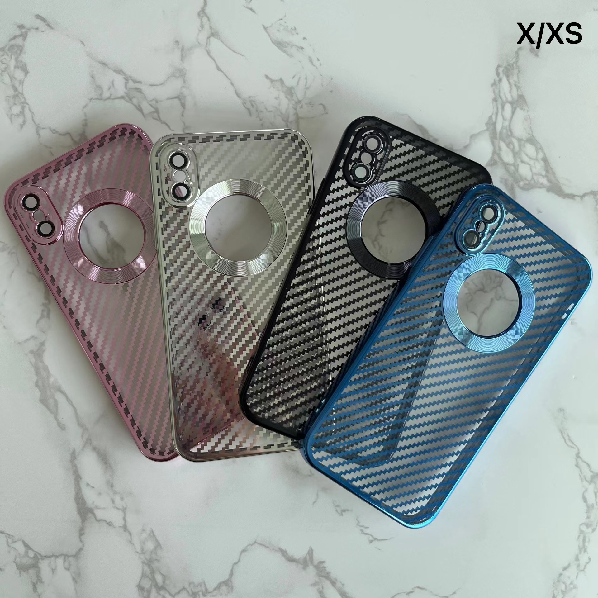 New product beautifully designed electroplating missing mark phone case for iphone x xr xs back cover