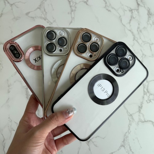 New design Electroplated transparent phone case for iphone x/xs xs max back cover