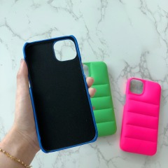 New fashion hot selling PC down jacket cover for iphone 13 13pro 13pro max phone case
