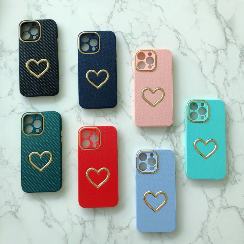 Hot product Electroplating love phone case for redmi 8a 7a 6a hard cover