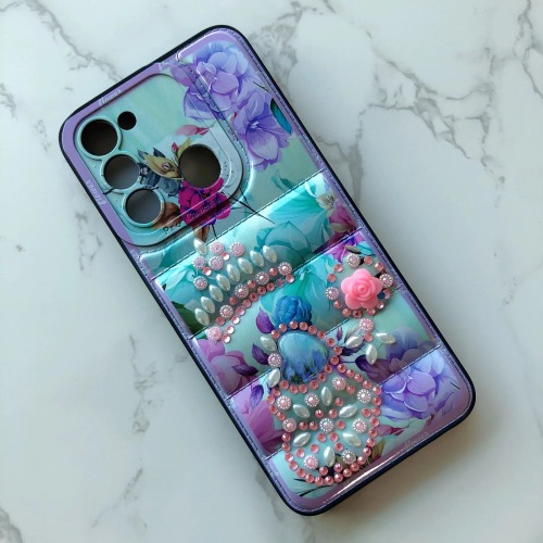 Hot sales and new design fancy down jacket cover for INF SMART 6 PLUS/X6823 Note12 G96/X670 phone case