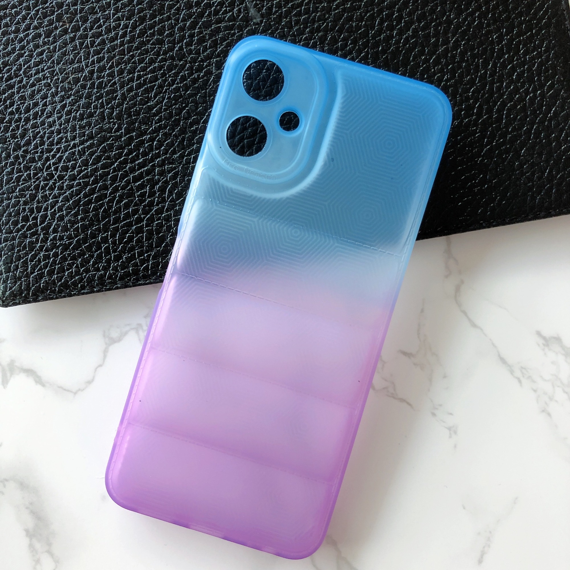 New design and hot sales phone case gradient color down jacket cover for ITEL A58LITE S18 S18PRO