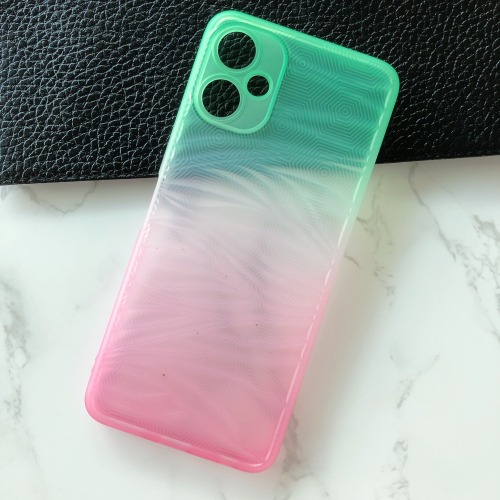 New arrival gradient color ripple silicone phone case for tecno spark9pro camon19
