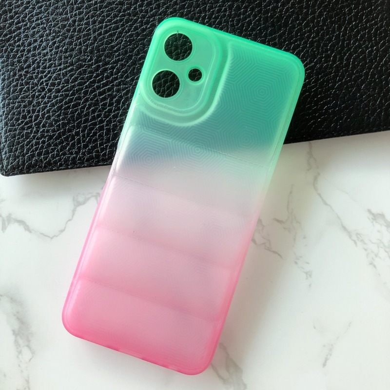 New design and hot sales phone case gradient color down jacket cover for ITEL A58LITE S18 S18PRO