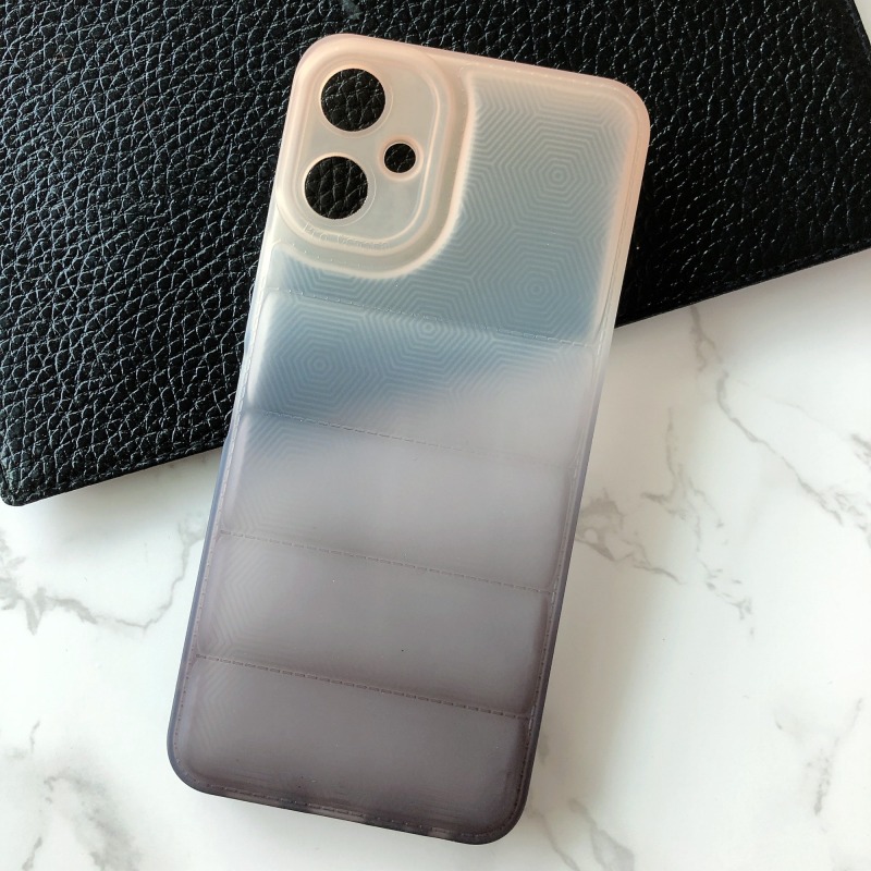 Factory wholesale gradient color down jacket cover for ininix smart6 plus /x6823 phone case