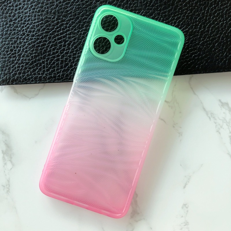 Manufacturer gradient color ripple silicone phone case for INFINIX NOTE12I SMART6 HD