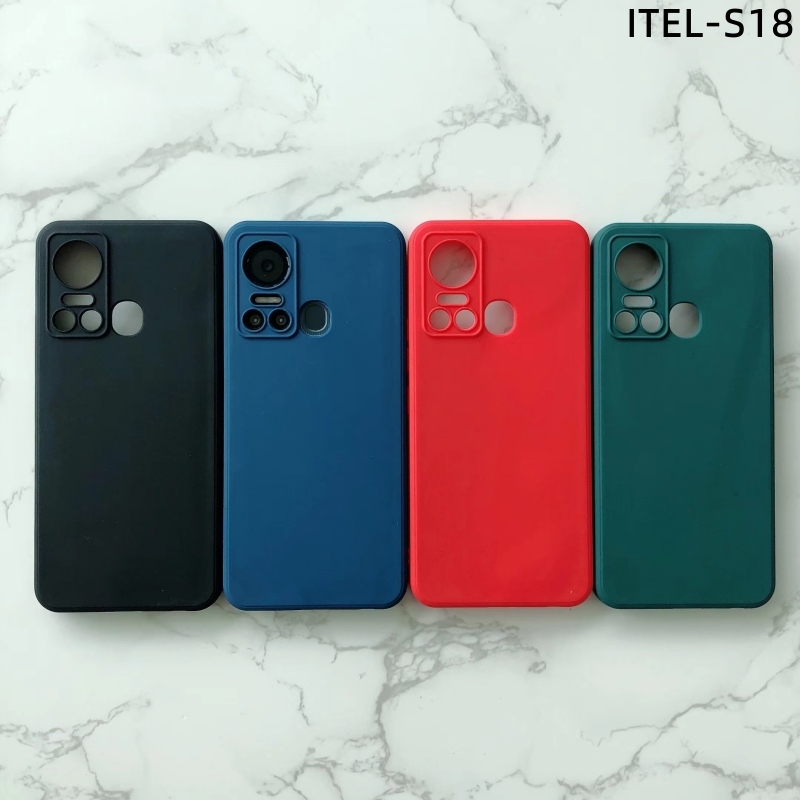 Manufacturer coloful soft TPU phone case for itel s18 back cover