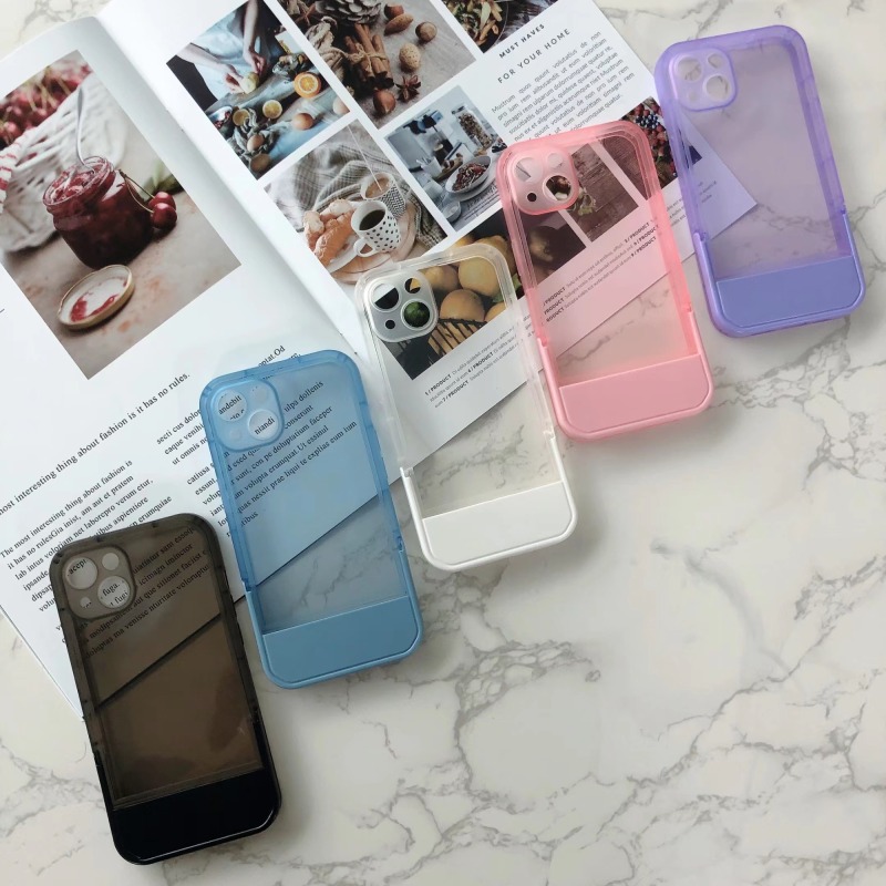 New arrival Transparent TPU with Invisible Holder for SAM A03 A12 A13 A33 A53 phone case