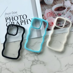 Stylish 2-in-1 Big Wave Transparent TPU Cover for HUAWEI P30 P30PRO P40 P40PRO phone case