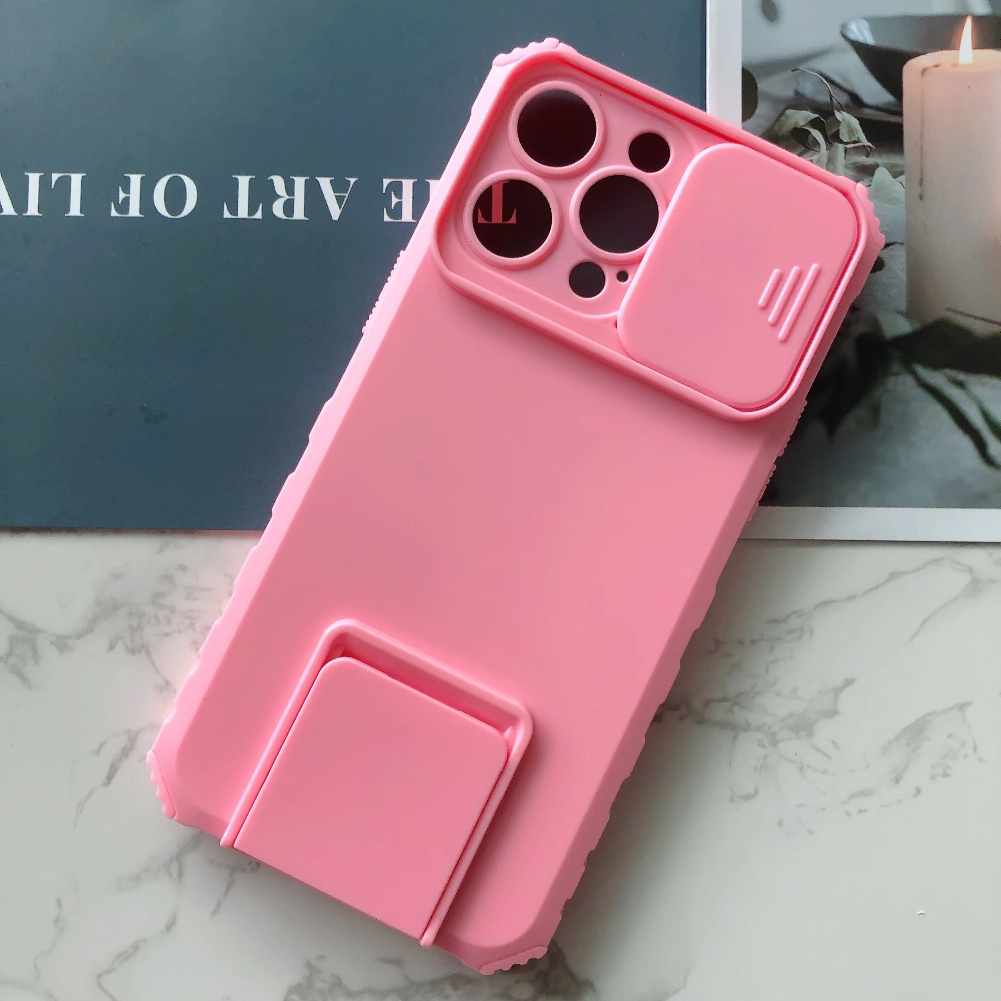 Wholesale Three-Dimensional Bracketed Sliding Window Cover for REDMI 8A NOTE8 NOTE8PRO phone case