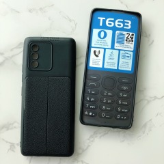 Small leather grain TPU back cover for TECNO T663 T352 phone case