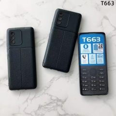 Small leather grain TPU back cover for TECNO T663 T352 phone case