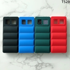 Factory Wholesale shockproof small down jacket covfor TECNer O T529 T352 phone case