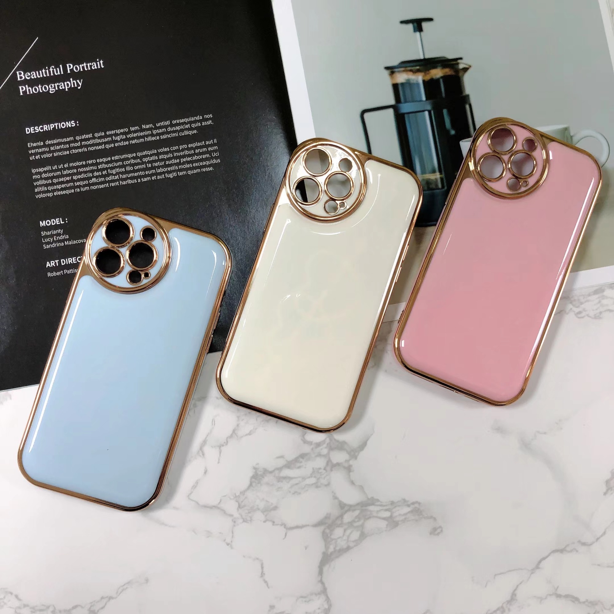 6D Electroplated Air Bag Anti-Drop Phone Case for iPhone 14 14PRO 14PLUS 14PRO MAX