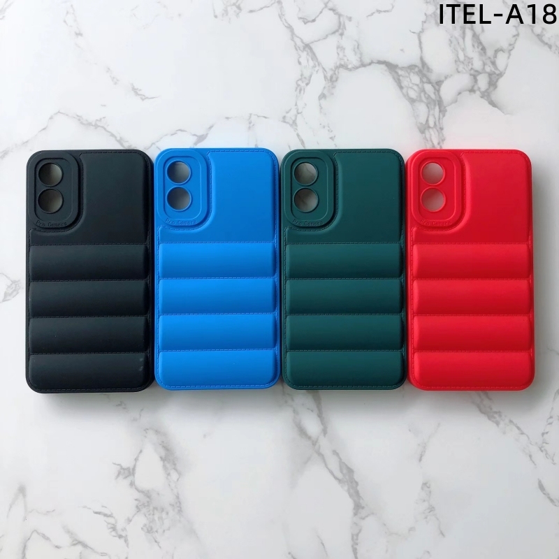 Hot selling shockproof Down jacket cover for itel a18 a49 play phone case