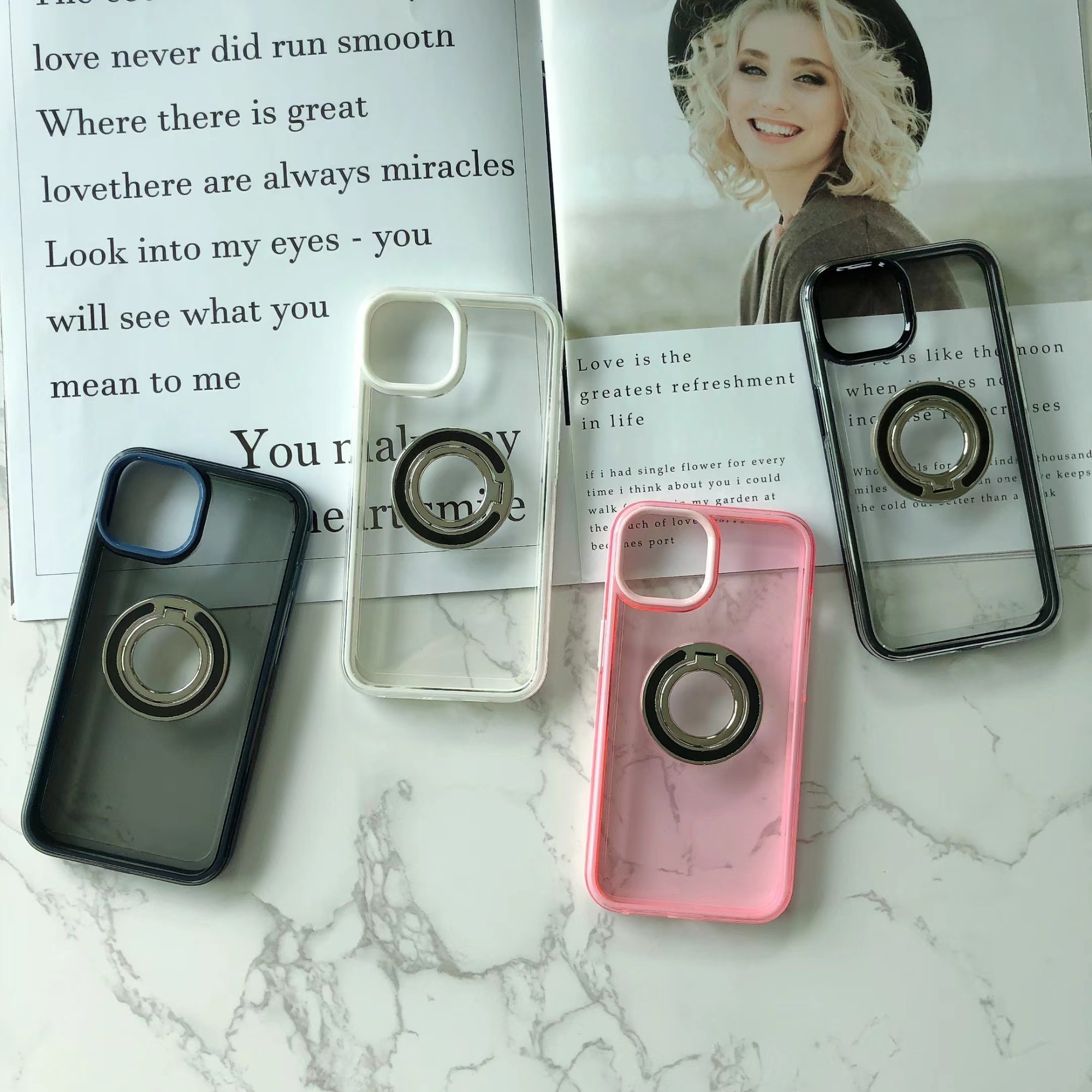 Simple style transparent back cover for SAM A53 A33 A13 phone case