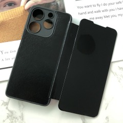 Manufacture Freeboy Flip cover Camera Protection TPU+PU+PC for INF HOT30 HOT30I HOT30PLAY Phone Case