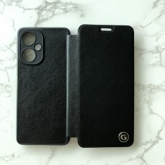 New Design Luxury Protection leather filp cover with G logo mobile phone case for SAM A24 A34 A54 back cover