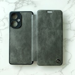 New Design Luxury Protection leather filp cover with G logo mobile phone case for SAM A24 A34 A54 back cover