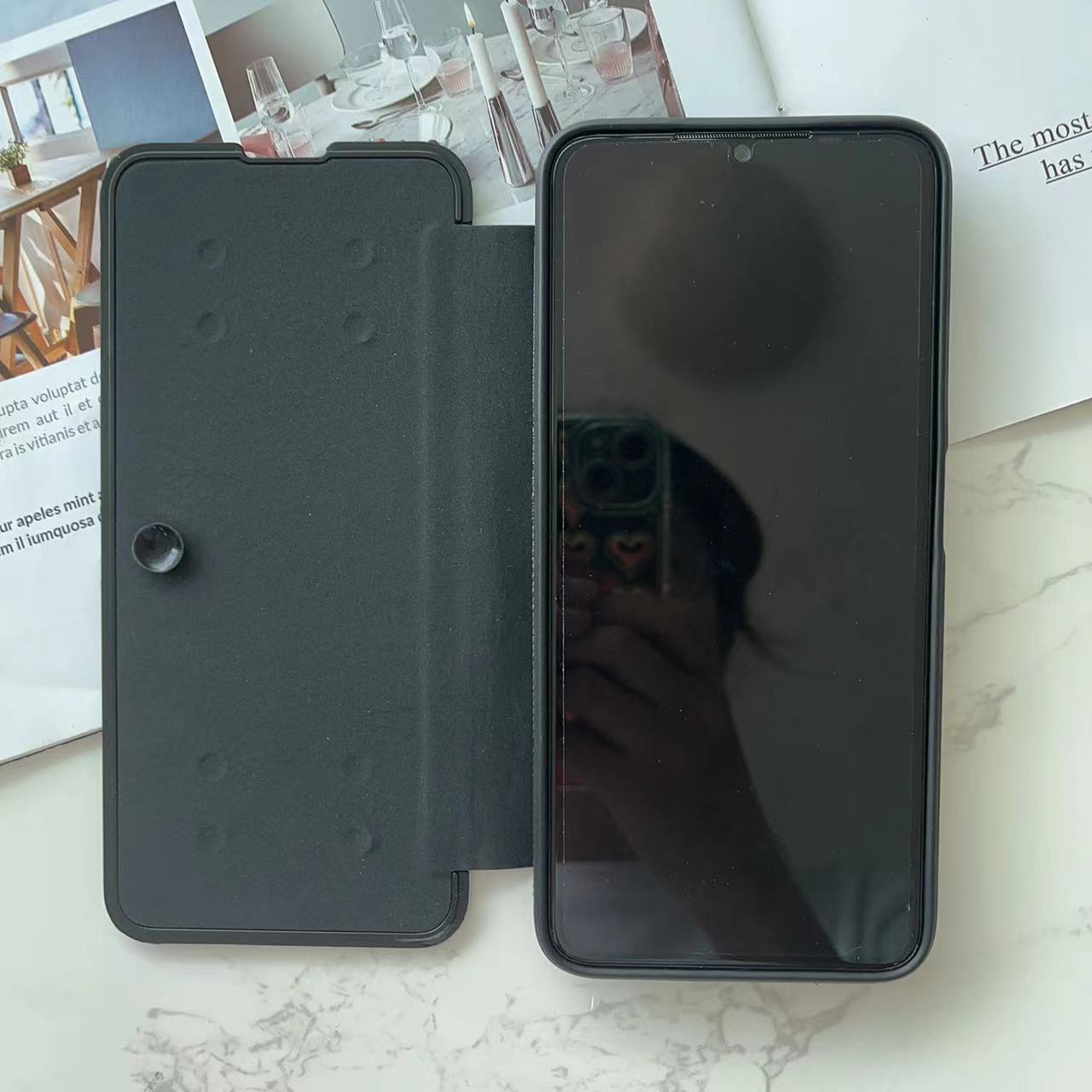 factory wholesale hot selling TPU+PU+PC Flip cover for SAM S8 S8+ S9 S9+ Phone Case