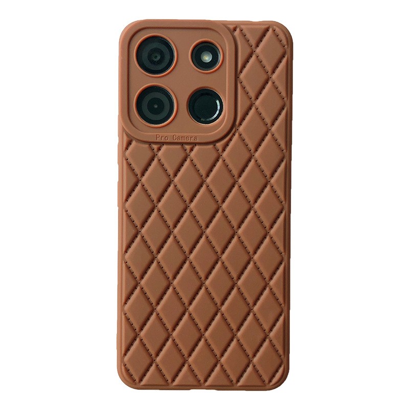 Wholesale New arrival Rhombic Lambskin TPU phone case for INFINIX HOT30PLAY back cover