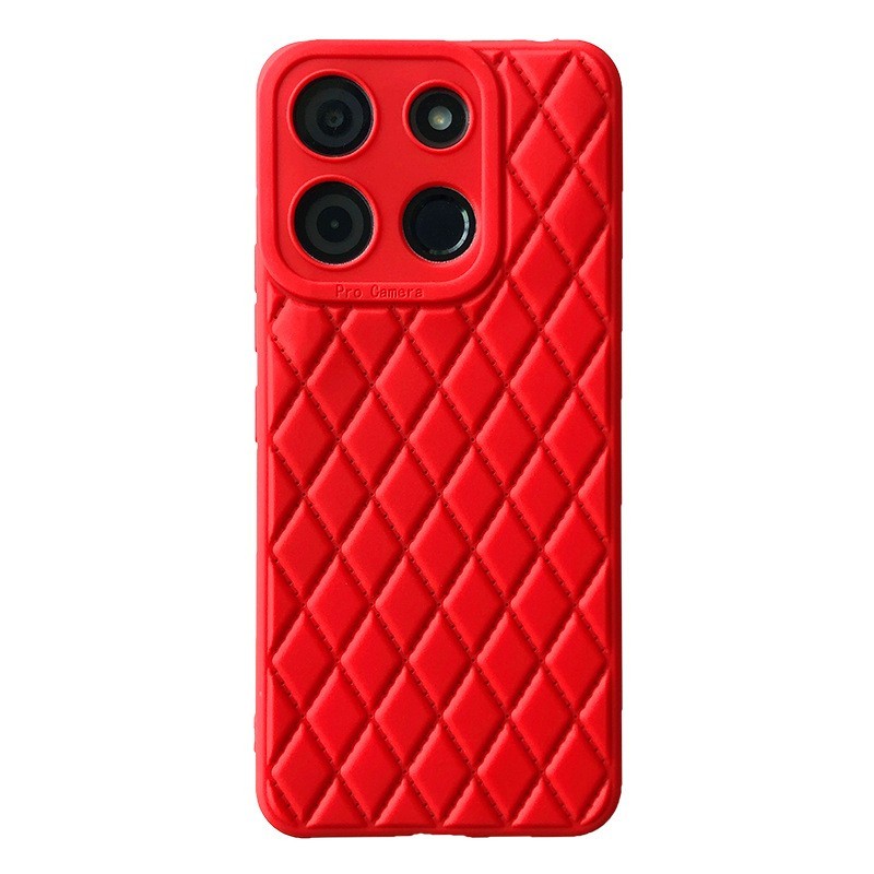 Wholesale New arrival Rhombic Lambskin TPU phone case for INFINIX HOT30PLAY back cover