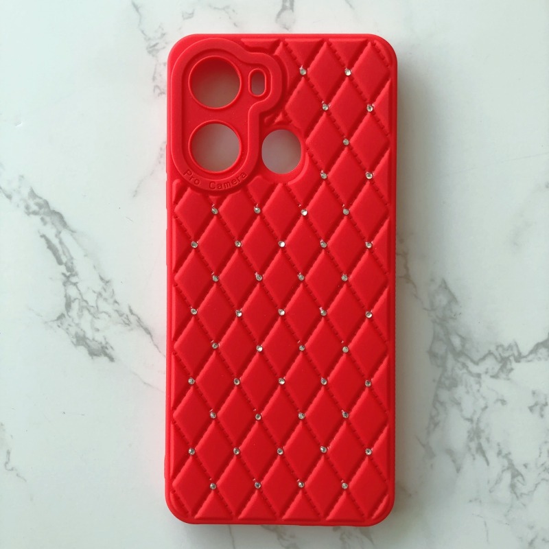 Factory wholesale of best-selling African lambskin Tpu dot diamond phone cases suitable for ITEL P40 P40 PLUS