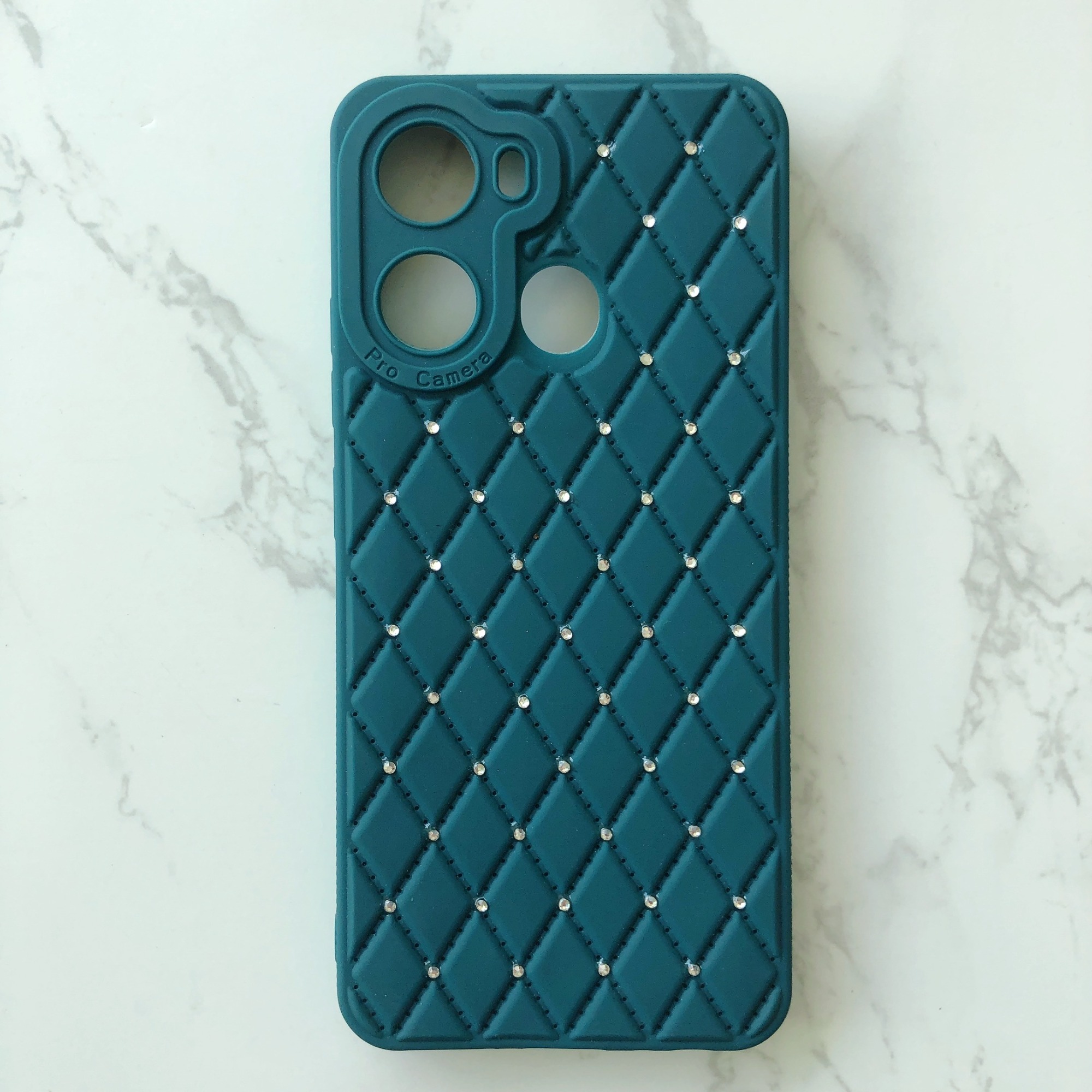 Factory wholesale of best-selling African lambskin Tpu dot diamond phone cases suitable for ITEL P40 P40 PLUS